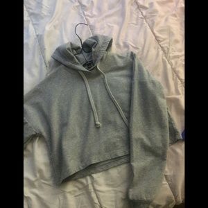 BNWOT grey croptop hoodie